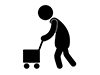 Grandma-Free Pictogram | Black and White Illustrations
