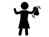 Wiping-Free Pictograms | Black and White Illustrations