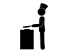 Cook-Free Pictogram | Black and White Illustration
