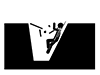 Fall into a hole | Naughty | Danger | Prank-Free pictograms | Black and white illustrations