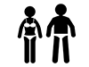 Underwear | Men | Women-Free Pictograms | Black and White Illustrations