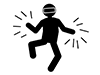 People who enjoy wearing VR devices | Games | Unexperienced | Virtual Reality --Free Pictograms | Black and White Illustrations